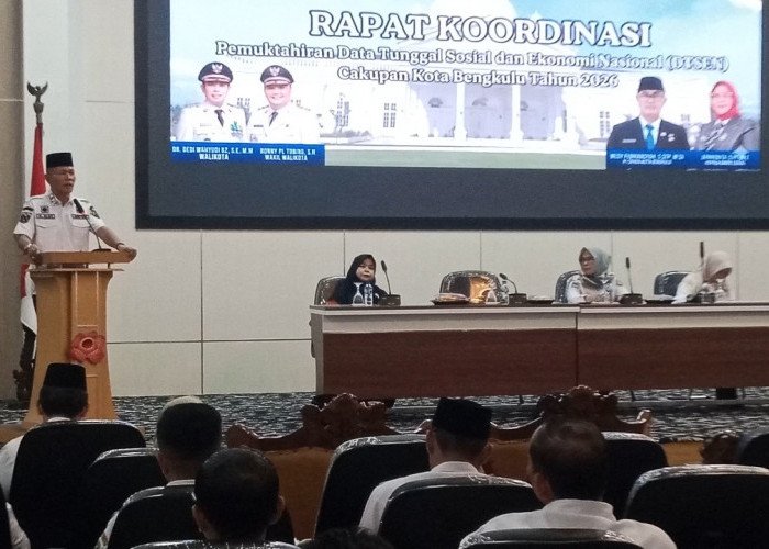 Pastikan Bantuan Tepat Sasaran, Pemkot Bengkulu Gelar Rakor Pemutakhiran DTSEN 2026