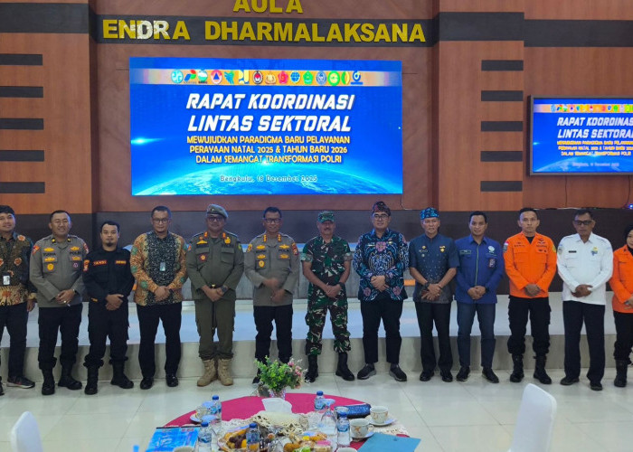 Polresta Bengkulu Gelar Rakor Lintas Sektoral, Siapkan 4 Pos Pengamanan untuk Natal dan Tahun Baru