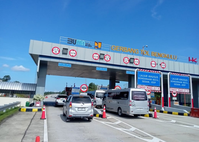 Libur Panjang, Arus Kendaraan di Tol Bengkulu–Taba Penanjung Melonjak 24 Persen