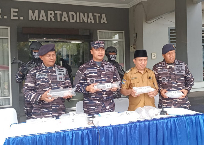 Lanal Bengkulu Gagalkan Penyelundupan Ribuan Benih Lobster Senilai Rp875 Juta