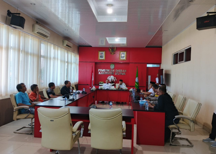Audiensi dengan Kontraktor, Bupati Seluma Tegaskan Pembayaran Utang Proyek Tunggu Dana Bagi Hasil