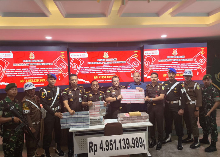 Kejati Bengkulu Sita Rp4,95 Miliar Terkait Korupsi PLTA Musi, Berikut Rincian Aliran Dananya