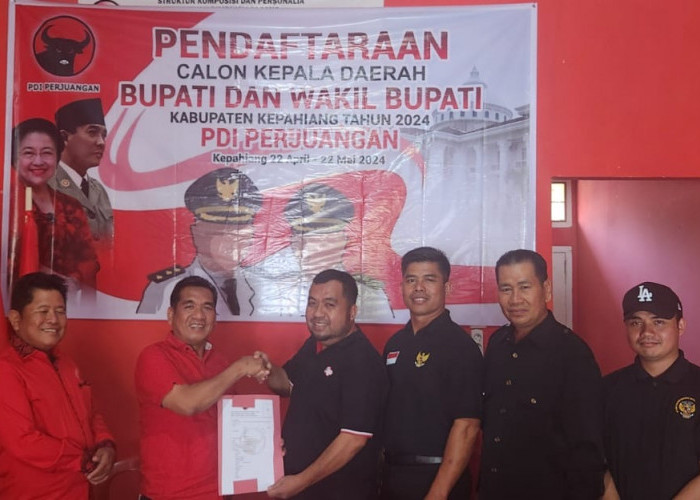 Mantan Kadis TPHP Provinsi Bengkulu Daftar Bakal Calon Bupati Kapahiang ke PDIP