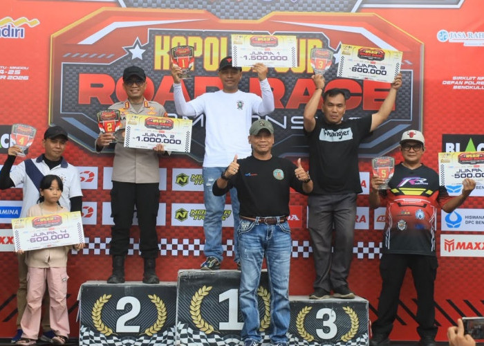 780 Starter Ramaikan Piala Kapolda Cup 2026, Dirlantas Polda Bengkulu Raih 3 Emas