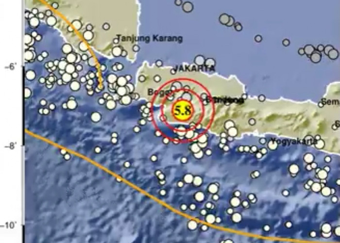Gempa 5.8 M Guncang Sukabumi, Terasa Hingga Jakarta