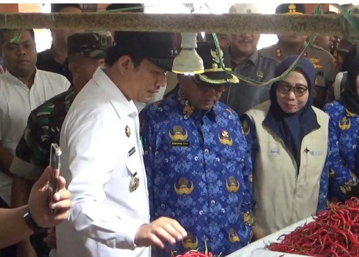 Jelang Nataru 2025-2026, Bupati Bengkulu Utara Pantau Harga dan Stok Bapok di Pasar Purwodadi