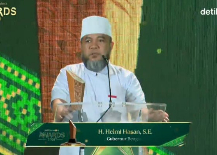 Gubernur Helmi Hasan Raih detikSumatera Awards 2026, Kategori Penggerak Konektivitas Antarwilayah