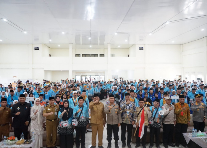 Dilepas Wagub Mian, 387 Tamu Allah Kloter 3 Bengkulu Bertolak ke Tanah Suci