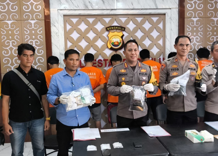 Polresta Bengkulu Tangkap 6 Pelaku Penyalahgunaan Narkotika dalam Sepekan