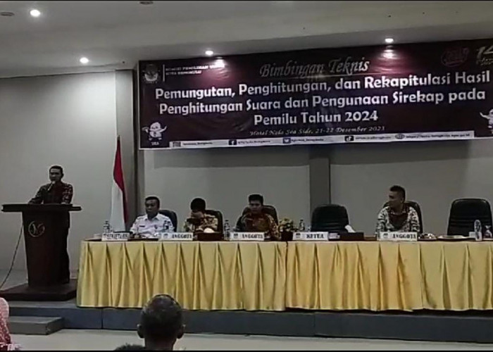 KPU Kota Bengkulu Bekali PPK dan PPS Teknis Pemungutan hingga Perhitungan Suara