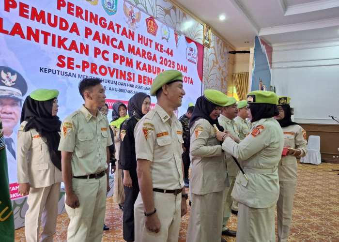 5 Pimpinan Cabang Pemuda Panca Marga Kabupaten dan Kota Bengkulu Dilantik