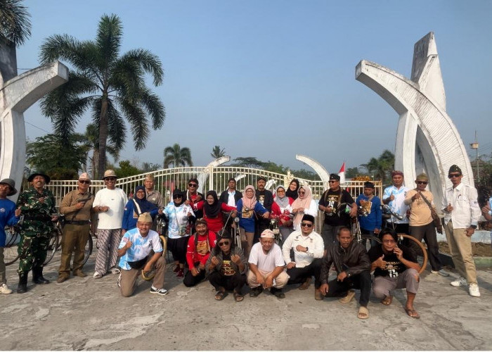 Jelajahi Sejarah dan Wisata Rejang Lebong, Komunitas Sepeda Ontel Gelar Touring Kemerdekaan RI ke-81