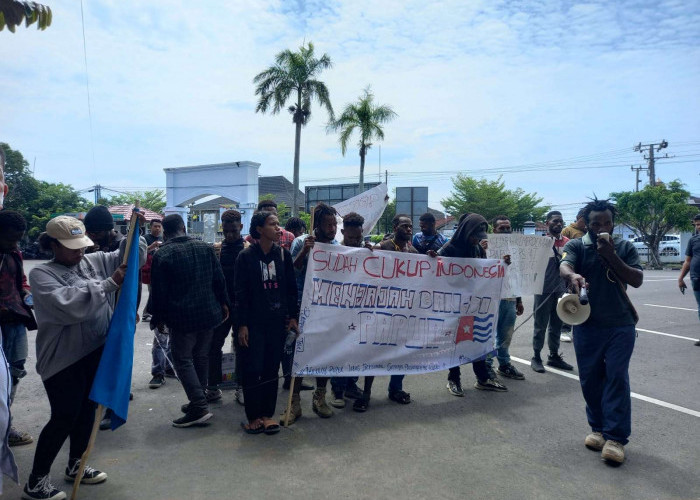 Unjuk Rasa di Kantor DPRD Provinsi Bengkulu, IMAPA Teriak Kemerdekaan Bangsa Papua 