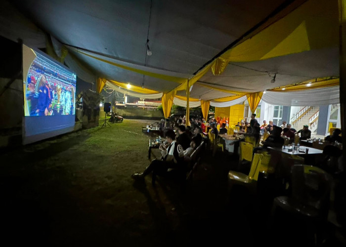Kantor DPD Golkar Bengkulu Gelar Nobar Final Piala Dunia, Antusias Kader dan Masyarakat Membludak