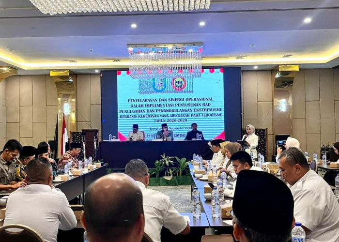Cegah Ekstremisme Berbasis Kekerasan, Pemprov Bengkulu Susun Rencana Aksi Daerah hingga 2029