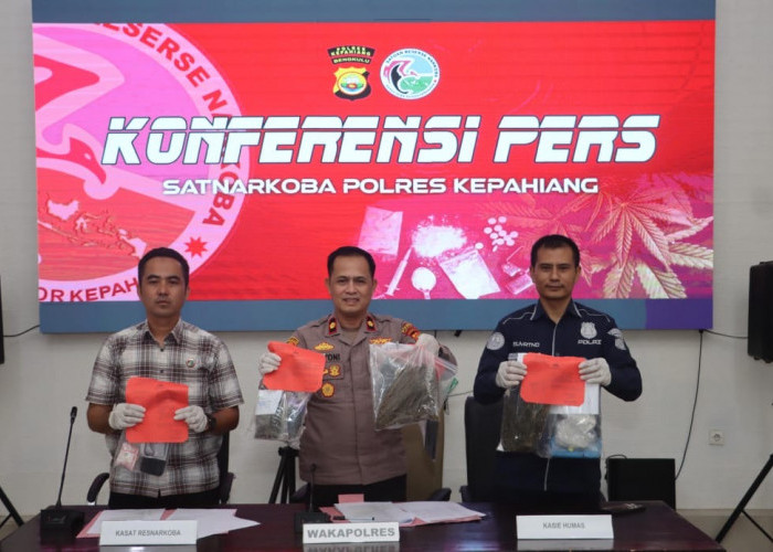 Gebrakan Awal Tahun, Polres Kepahiang Amankan 5 Tersangka Narkoba dan Sita Ganja-Sabu