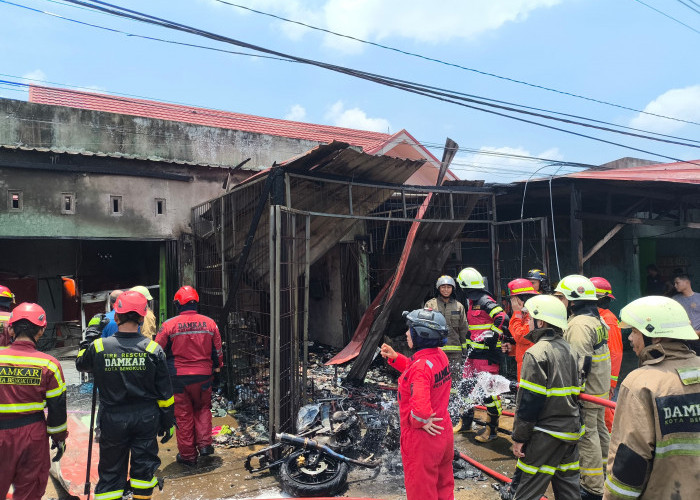 Baru Sepekan Buka Usaha Depot Air, 2 Ruko Milik Ketua RT di Semarang Ludes Terbakar