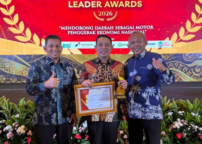Wali Kota Bengkulu Raih Disway Top Regional Leader Awards 2026 Berkat Komitmen Sektor Pangan
