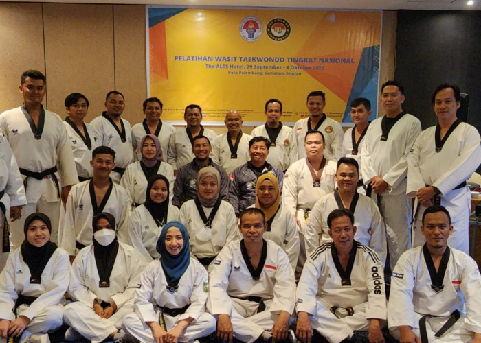 2 Wasit Taekwondo Asal Bengkulu, Ikuti Pelatihan Wasit Nasional di Sumatera Selatan 