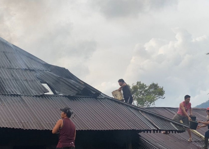 Si Jago Merah Mengamuk, Rumah Kayu di Desa Gunung Alam Hangus Terbakar 