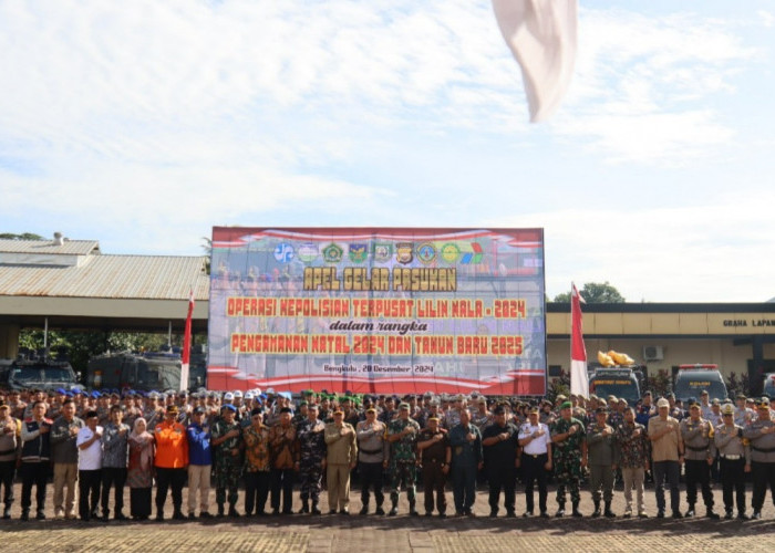 2.050 Personel TNI-Polri dan Stakeholder Siap Amankan Perayaan Nataru di Bengkulu