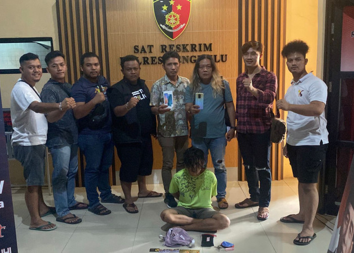 Curi Dompet dan Handphone, Pemuda di Kota Bengkulu Dibekuk