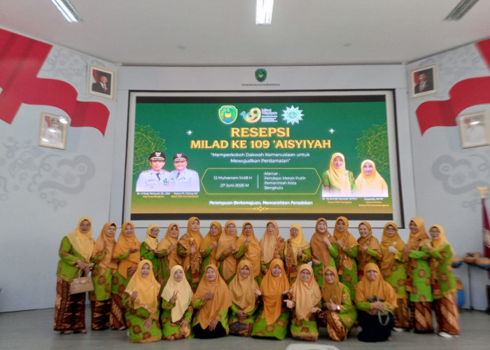 Aisyiyah Bengkulu Gelar Resepsi Milad ke-109, Tegaskan Dakwah Kemanusiaan untuk Perdamaian