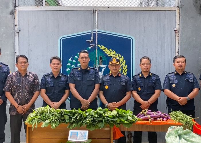 Rutan Kelas IIB Manna Panen 80 Kg Sayuran, Hasil Dijual ke Pihak Ketiga