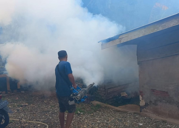 Tanggulangi Kasus DBD, Dinkes Fogging di Desa Niur dan Kayu Arang