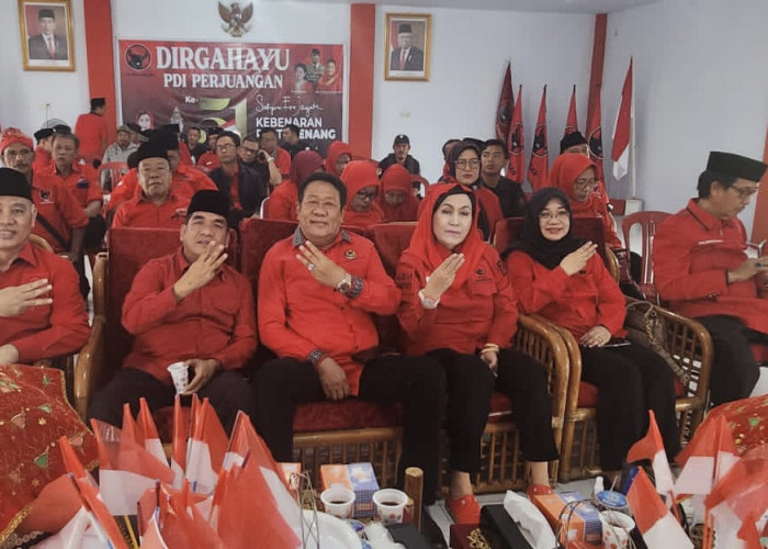 HUT ke-51, PDI Perjuangan Provinsi Bengkulu Dengarkan Pidato Politik Ketua Umum Megawati 
