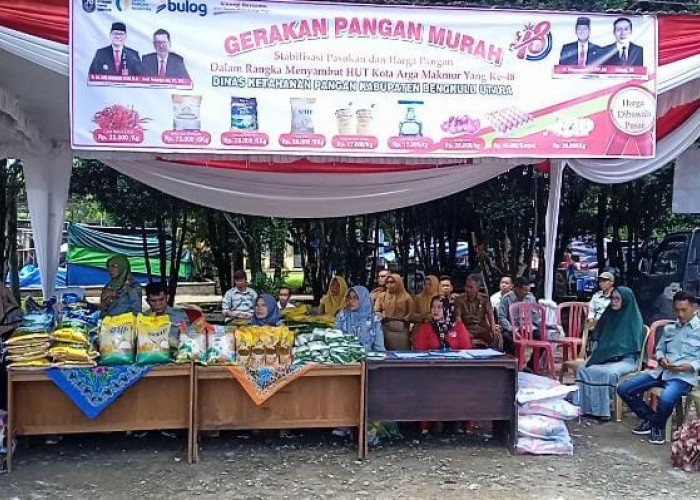 Jelang HUT Kota Argamakmur ke-48, Pemkab Bengkulu Utara Gelar Gerakan Pangan Murah