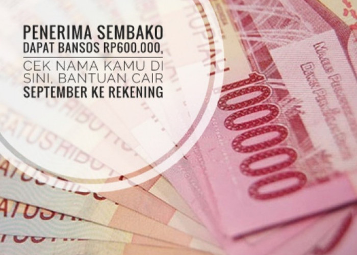 Penerima Sembako Dapat Bansos Rp600.000, Cek Nama Kamu di Sini, Bantuan Cair September ke Rekening