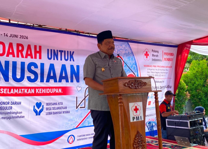Peringati Hari Donor Darah Sedunia, Pemprov Bengkulu Beri Penghargaan Khusus untuk Pendonor 50 Kali