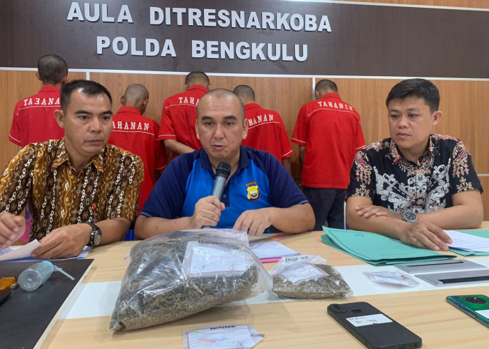 Sedang Bungkus Paket untuk Dijual Kembali, Bandar Narkoba di Kota Bengkulu Diringkus Polisi