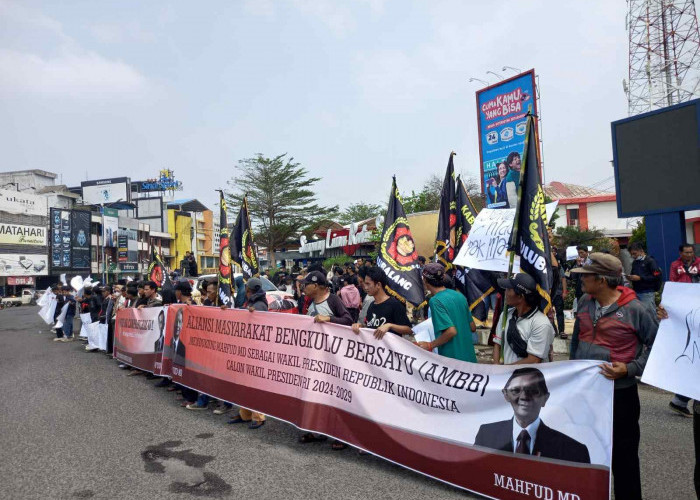 Lewat Aksi, Sekelompok Masyarakat Bengkulu Dukung Mahfud MD Cawapres Ganjar Pranowo