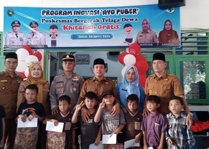 Hadirkan Khitan Massal Gratis, Walikota Apresiasi Inovasi 'Ayo Puber' Puskesmas Telaga Dewa