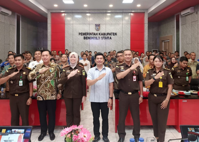 Cegah Korupsi Dana Desa, Pemkab Bengkulu Utara dan Kejari Beri Penerangan Hukum kepada 215 Kades
