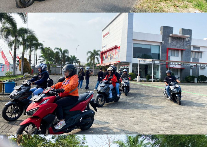 Astra Motor Bengkulu Rolling City Bersama Media Partner, Keliling Kota Kendarai Matic Besar
