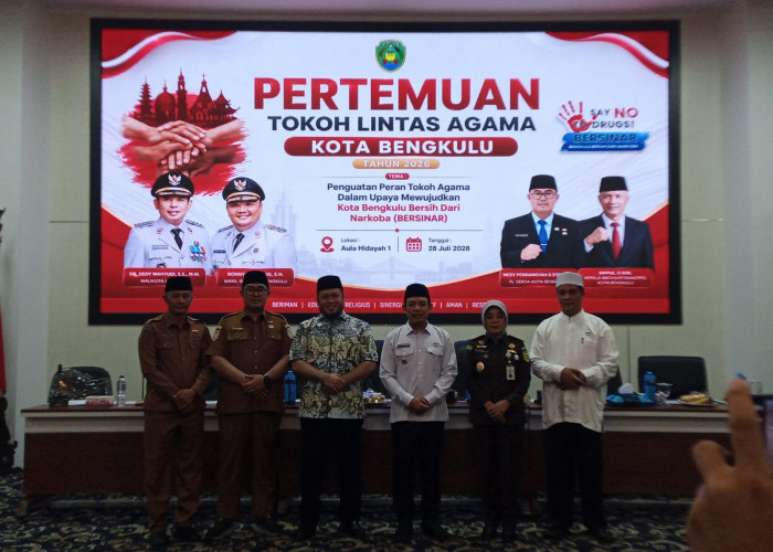 Cegah Penyalahgunaan Narkoba, Pemkot Bengkulu Gandeng Tokoh Lintas Agama Perkuat Gerakan Bersinar