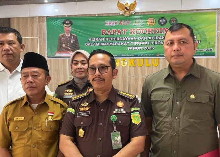 Kejati Bengkulu Tegaskan Pengawasan Aliran Kepercayaan Berbasis Toleransi Lewat Rakor PAKEM 2026