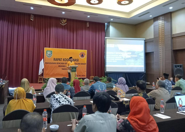 BPBD Provinsi Bengkulu Gelar Rakor Penyusunan Rencana Kontingensi Bencana Banjir