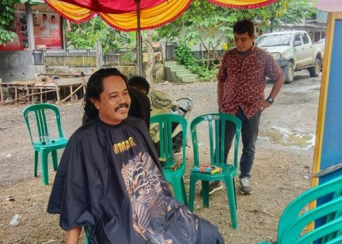 Paslon Teguh Menang di Pilkada Seluma, Tim Pemenangan Ramai-ramai Gunduli Kepala