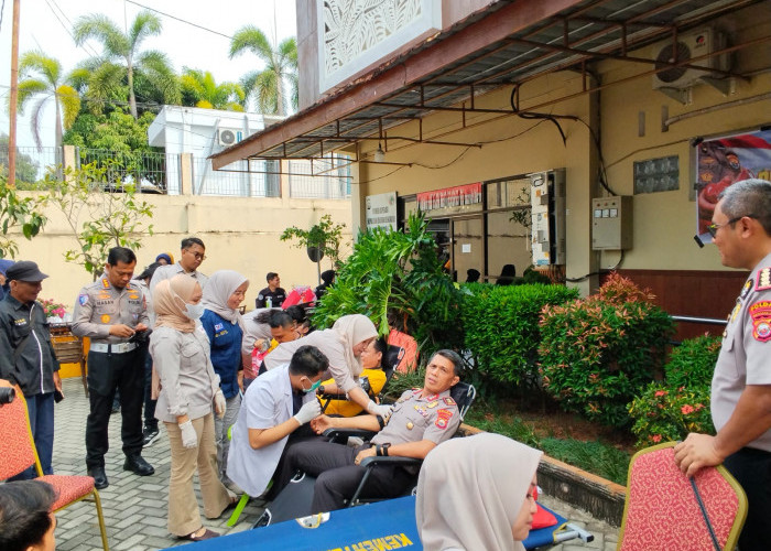 Sambut HUT Humas Polri ke-75, Polda Bengkulu Gelar Aksi Kemanusiaan Donor Darah