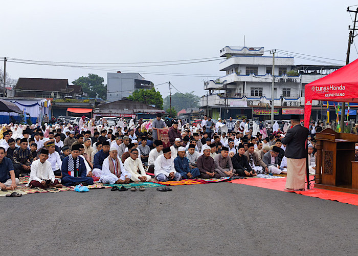 Salat Id di Terminal Pasar, Wabup Kepahiang Ajak Jemaah Muhammadiyah Jaga Toleransi