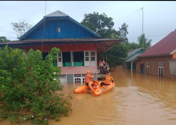 Banjir Rendam Pemukiman, Sawah dan Jalan Nasional di Bengkulu Tengah 