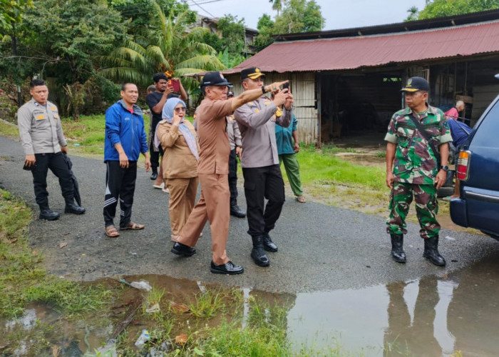 Polresta, BPBD, dan Kodim 0405 Tinjau 5 Kecamatan Terdampak Banjir di Kota Bengkulu