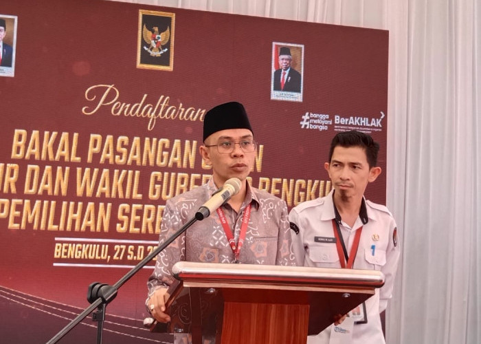 KPU Provinsi Bengkulu Umumkan Hasil Pemeriksaan Berkas Cagub dan Cawagub pada 14 September