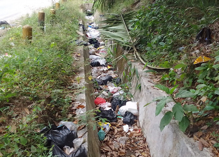 Warga Keluhkan Sampah Berserakan di Dekat Jembatan Siabun Seluma
