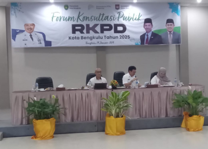 Prioritas Pembangunan 2025, Pemkot Bengkulu Gelar Konsultasi Publik Rancangan Awal RKDP