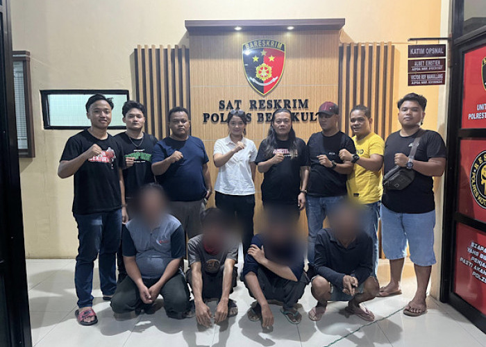 Anggota Polisi di Kota Bengkulu Babak Belur Dianiaya Buruh Harian, 4 Pelaku Ditangkap 